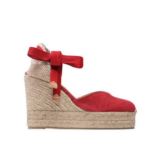 Espadryle Castañer Chiara/8ED/002 021668-604 Czerwony ze sklepu eobuwie.pl w kategorii Espadryle damskie - zdjęcie 185796427