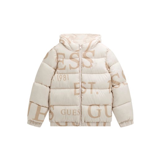 Guess Kurtka zimowa H5BJ00 WCFM0 Beżowy Regular Fit ze sklepu MODIVO w kategorii Kurtki dziewczęce - zdjęcie 185797276