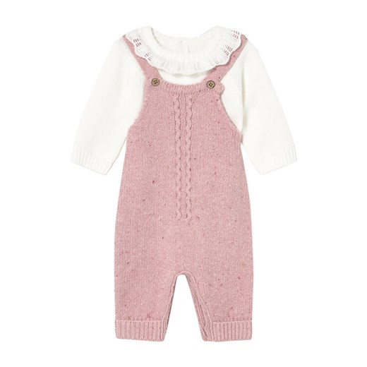 Mayoral Komplet sweter i spodnie materiałowe 2605 Różowy Regular Fit ze sklepu MODIVO w kategorii Komplety niemowlęce - zdjęcie 185797327