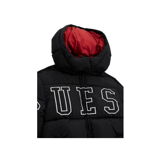 Guess Kids Kurtka zimowa L5BL01 WB240 Czarny Regular Fit 7Y MODIVO