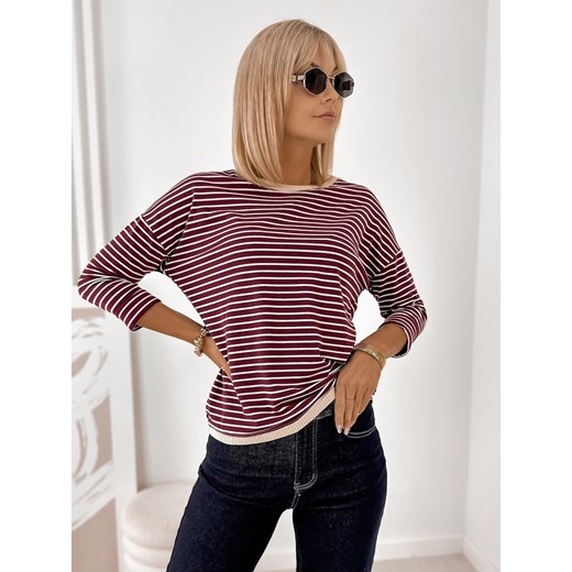 bluzka fanny bordowa one size ze sklepu UBRA w kategorii Bluzki damskie - zdjęcie 185798605