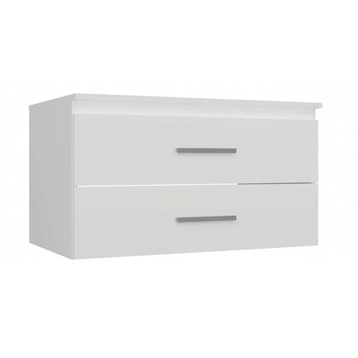 Biała szafka łazienkowa pod umywalkę  80 cm C9-K44 ze sklepu Edinos.pl w kategorii Szafki i regały łazienkowe - zdjęcie 185798897