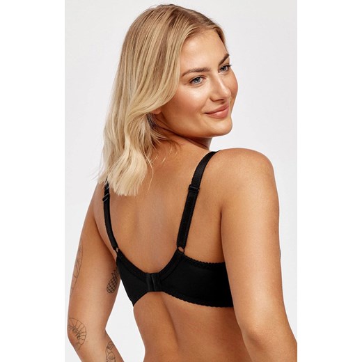 Azal biustonosz półusztywniany semi-soft czarny Pola, Kolor czarny, Rozmiar 70E, AZAL ze sklepu Intymna w kategorii Biustonosze - zdjęcie 185798999