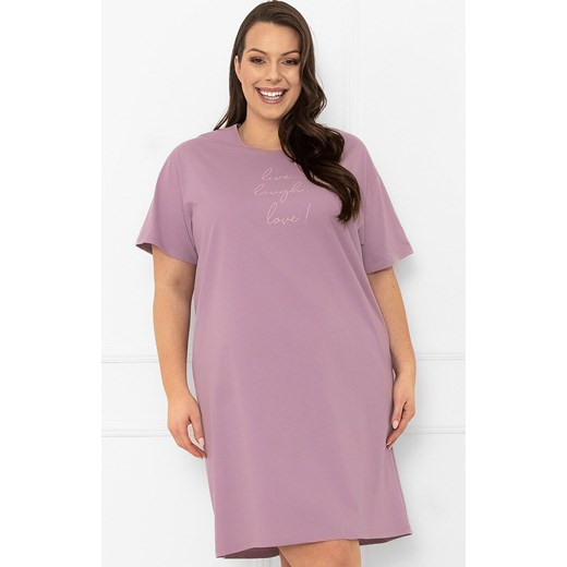 Damska koszula nocna wrzosowa Ksara, Kolor wrzosowy, Rozmiar S, Italian Fashion ze sklepu Intymna w kategorii Koszule nocne - zdjęcie 185799137