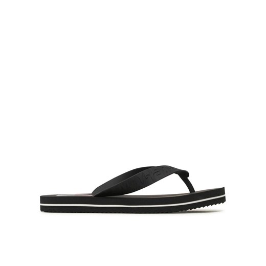 Japonki Tommy Jeans Tjw Flag Eva Beach Sandal EN0EN02194 Czarny ze sklepu eobuwie.pl w kategorii Klapki damskie - zdjęcie 185800567