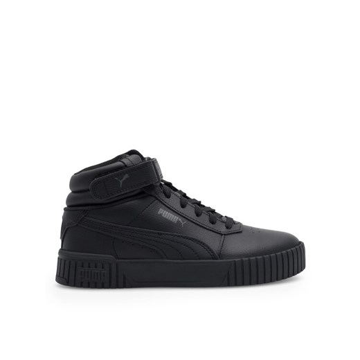 Sneakersy Puma Carina 2.0 Mid Jr 38737601 Czarny ze sklepu eobuwie.pl w kategorii Trampki dziecięce - zdjęcie 185800618