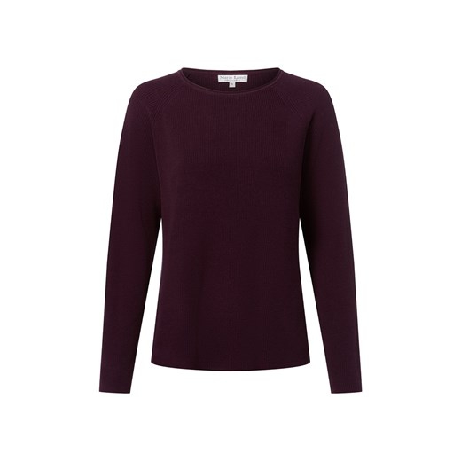 Marie Lund Sweter damski z dzianiny Kobiety Bawełna bakłażanowy jednolity - id: 709528-0011-09920 - marki Marie Lund - 185801238 Marie Lund Sweter damski z dzianiny Kobiety Bawełna bakłażanowy jednolity ze sklepu vangraaf w kategorii Swetry damskie - zdjęcie 185801238