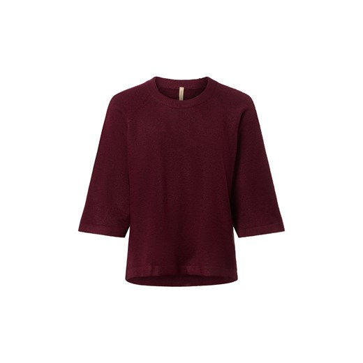 soyaconcept® Sweter damski z dzianiny - Orelan Kobiety drobna dzianina bordowy marmurkowy ze sklepu vangraaf w kategorii Swetry damskie - zdjęcie 185801267