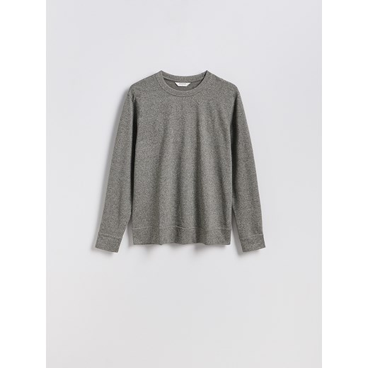 Reserved - Longsleeve regular - beżowy ze sklepu Reserved w kategorii T-shirty męskie - zdjęcie 185802279