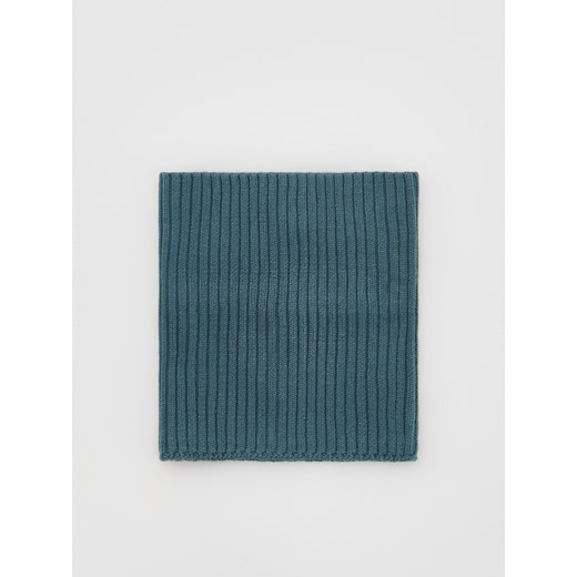 Reserved - Prążkowany komin z wiskozą - niebieski ze sklepu Reserved w kategorii Szaliki dziecięce - zdjęcie 185802636