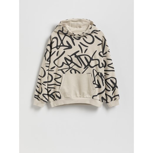 Reserved - Bluza oversize - beżowy Reserved 128 (7-8 lat) Reserved