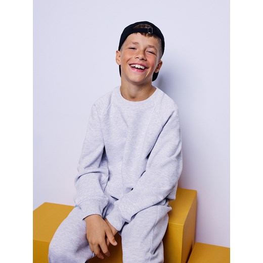 Reserved - Bawełniana bluza 2 pack - jasnoszary ze sklepu Reserved w kategorii Bluzy chłopięce - zdjęcie 185802675