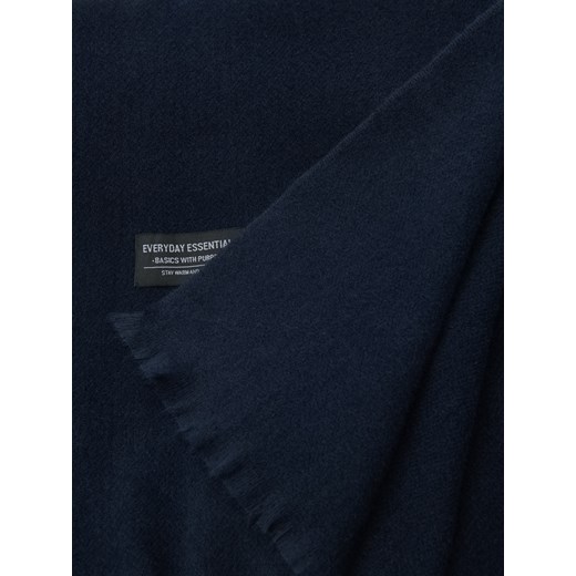 Sinsay - Szalik z naszywką - granatowy Sinsay One Size Sinsay