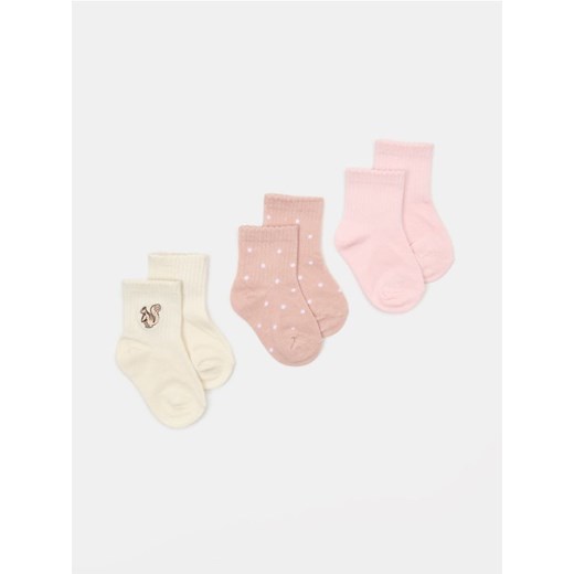 Sinsay - Skarpetki niemowlęce 3 pack - wielobarwny ze sklepu Sinsay w kategorii Skarpetki dziecięce - zdjęcie 185803986