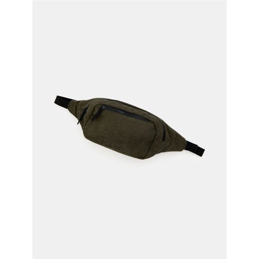 Sinsay - Prążkowana nerka z regulowanym paskiem - zielony Sinsay One Size Sinsay