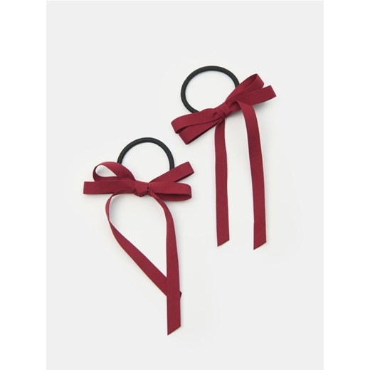 Sinsay - Gumka do włosów z ozdobną kokardą 2 pack - czerwony ze sklepu Sinsay w kategorii Dom - zdjęcie 185804148