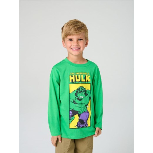 Sinsay - Koszulka z długimi rękawami Avengers - zielony ze sklepu Sinsay w kategorii T-shirty chłopięce - zdjęcie 185804177