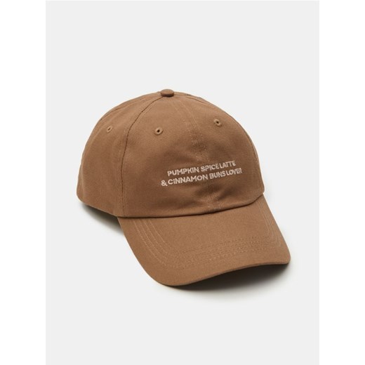 Sinsay - Czapka z daszkiem - beżowy Sinsay One Size Sinsay