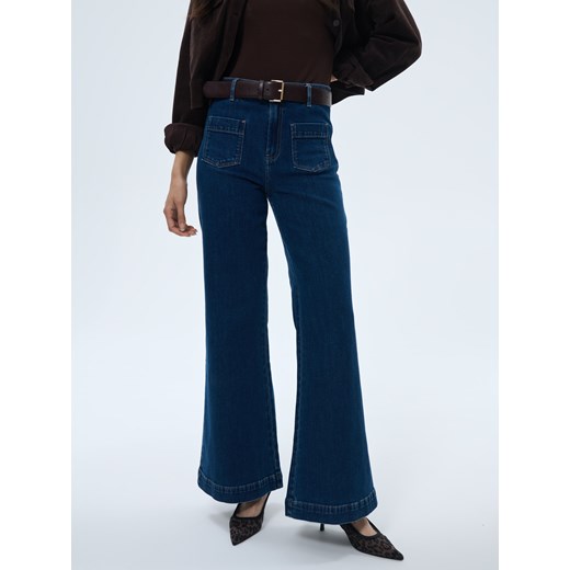 Mohito - Jeansy flare - granatowy Mohito 32 Mohito