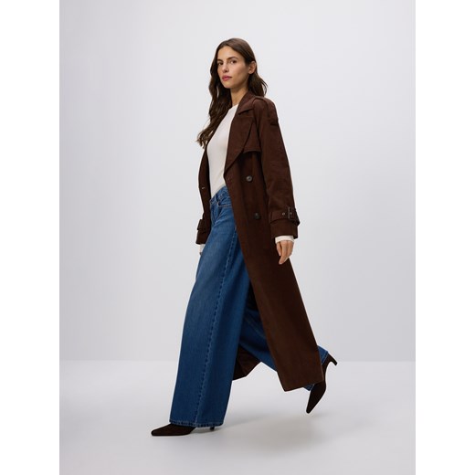 Reserved - Jeansy wide leg - niebieski ze sklepu Reserved w kategorii Jeansy damskie - zdjęcie 185805156