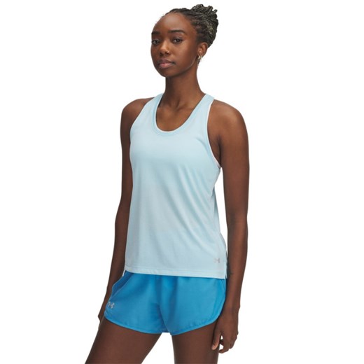 Damski top do biegania Under Armour UA Streaker Singlet - niebieski ze sklepu Sportstylestory.com w kategorii Bluzki damskie - zdjęcie 185805586
