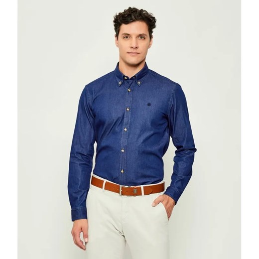BOSS BLACK Jeansowa koszula H-ROAN-BD-E-C1-253 | Slim Fit ze sklepu Gomez Fashion Store w kategorii Koszule męskie - zdjęcie 185806246