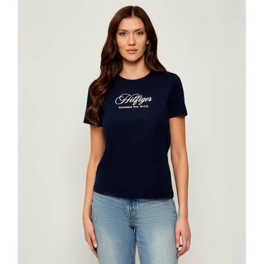 Tommy Hilfiger T-shirt | Regular Fit ze sklepu Gomez Fashion Store w kategorii Bluzki damskie - zdjęcie 185806258