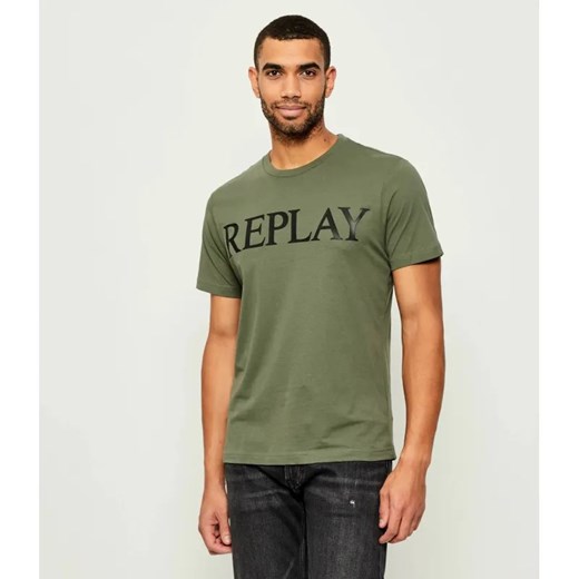 Replay T-shirt | Regular Fit ze sklepu Gomez Fashion Store w kategorii T-shirty męskie - zdjęcie 185806317