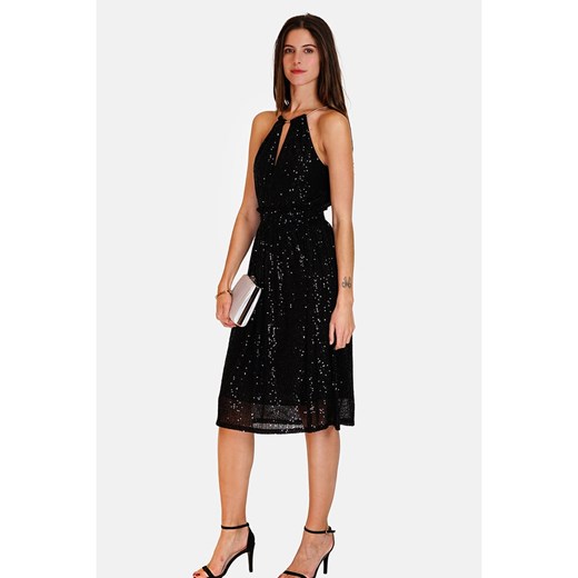 ASSUILI Sukienka cekinowa w kolorze czarnym 38 okazja Limango Polska