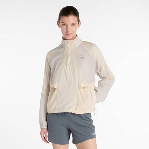 Kurtka damska New Balance WO53206LIN – beżowa ze sklepu New Balance Poland w kategorii Kurtki damskie - zdjęcie 185808835