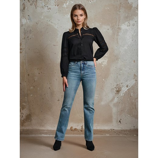 Sinsay - Spodnie jeansowe flare - niebieski Sinsay 42 Sinsay