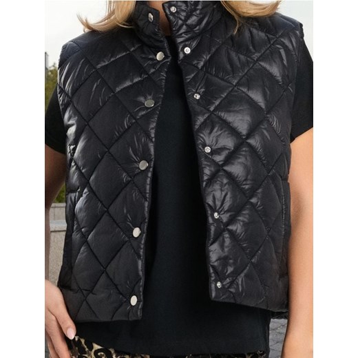 Sinsay - Pikowana kamizelka - czarny ze sklepu Sinsay w kategorii Kamizelki damskie - zdjęcie 185811558