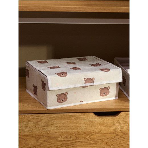 Sinsay - Pudełko do przechowywania - beżowy ze sklepu Sinsay w kategorii Pudełka i pojemniki - zdjęcie 185811639