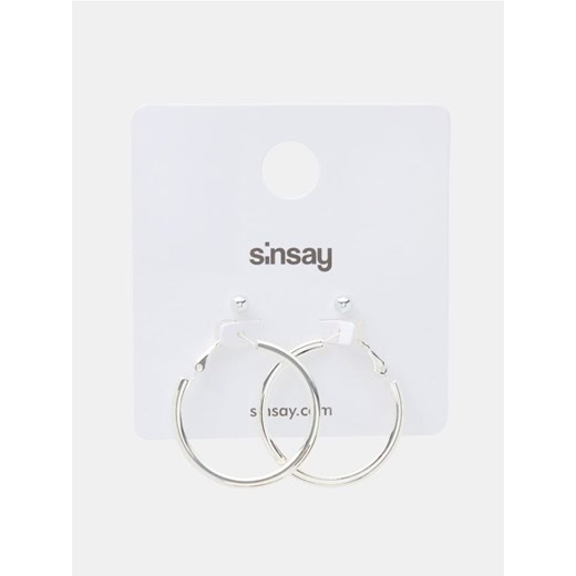 Sinsay - Kolczyki 2 pack - srebrny ze sklepu Sinsay w kategorii Kolczyki - zdjęcie 185811697