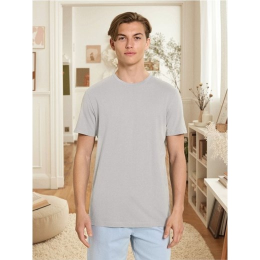 Sinsay - Koszulka - beżowy ze sklepu Sinsay w kategorii T-shirty męskie - zdjęcie 185811728