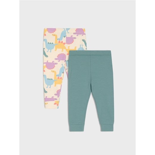 Sinsay - Legginsy 2 pack - kremowy ze sklepu Sinsay w kategorii Spodnie i półśpiochy - zdjęcie 185811736