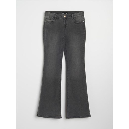 Sinsay - Spodnie jeansowe flare - szary ze sklepu Sinsay w kategorii Jeansy damskie - zdjęcie 185811897