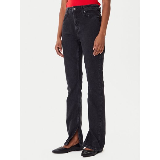 HUGO Jeansy Gitria_1 50546503 Szary Slim Fit ze sklepu MODIVO w kategorii Jeansy damskie - zdjęcie 185813557