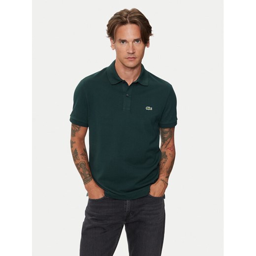 Lacoste Polo PH4012 Zielony Slim Fit ze sklepu MODIVO w kategorii T-shirty męskie - zdjęcie 185813588