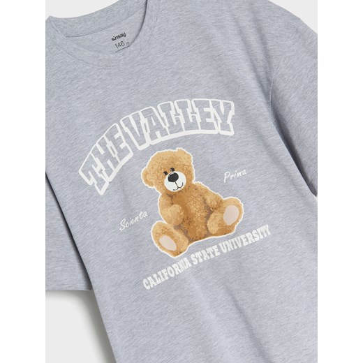 Sinsay - Koszulka z nadrukiem - szary Sinsay 164 (13-14 l) Sinsay