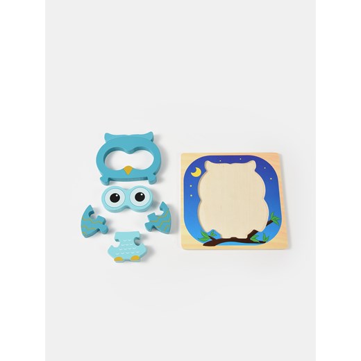 Sinsay - Drewniane puzzle - Sówka - niebieski Sinsay One Size Sinsay