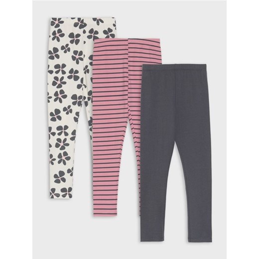 Sinsay - Legginsy ze wzorkiem 3 pack - wielobarwny ze sklepu Sinsay w kategorii Spodnie dziewczęce - zdjęcie 185815508