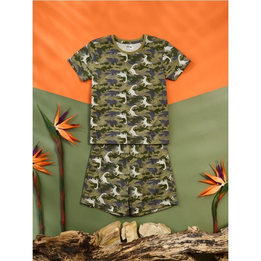 Sinsay - Piżama dwuczęściowa z motywem dinozaurów - błękitny ze sklepu Sinsay w kategorii Piżamy dziecięce - zdjęcie 185815519