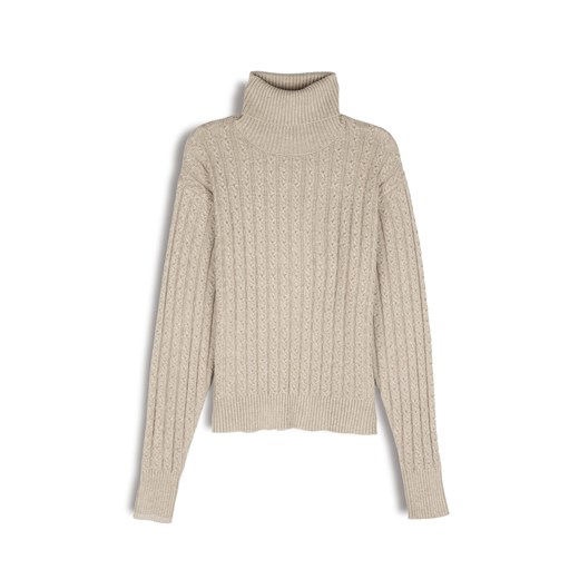 GATE Sweter z golfem w warkocze 34 ze sklepu gateshop w kategorii Swetry damskie - zdjęcie 185815887