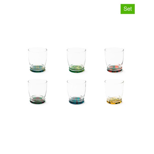 Trendy Kitchen by EXCÉLSA Szklanki (6 szt.) &quot;Afrika&quot; ze wzorem - 340 ml ze sklepu Limango Polska w kategorii Naczynia - zdjęcie 185815925