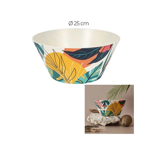 Garden Spirit Miska &quot;Paradis Exotique&quot; ze wzorem - Ø 25 cm ze sklepu Limango Polska w kategorii Naczynia - zdjęcie 185816036