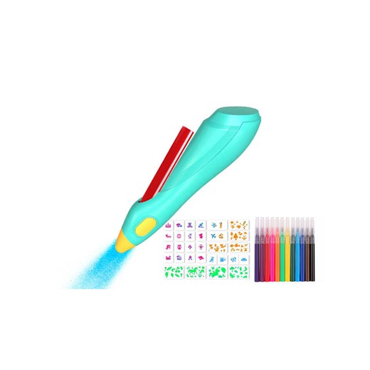 Techkidz Marker w kolorze turkusowym w sprayu z akcesoriami - 6+ ze sklepu Limango Polska w kategorii Zabawki - zdjęcie 185816059