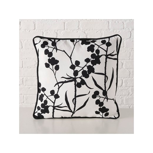 Boltze Poduszka &quot;Berries&quot; w kolorze biało-czarnym - 45 x 45 cm ze sklepu Limango Polska w kategorii Poduszki dekoracyjne - zdjęcie 185816368