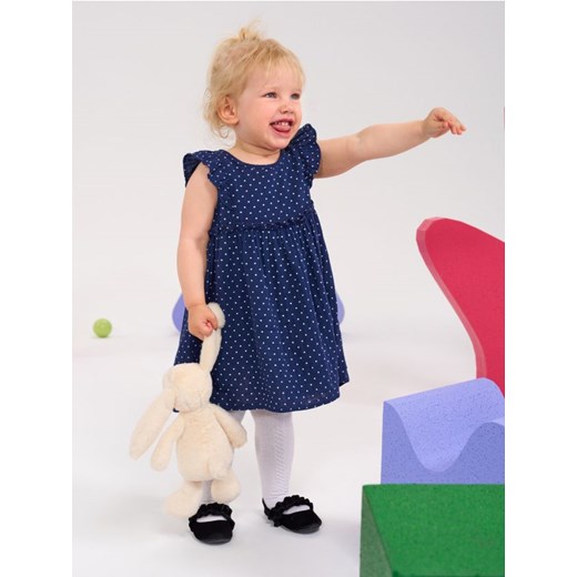 Sinsay - Sukienka w groszki - granatowy ze sklepu Sinsay w kategorii Sukienki niemowlęce - zdjęcie 185818836