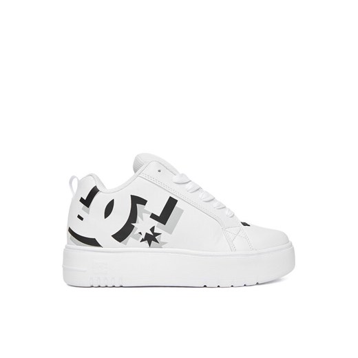 Sneakersy DC CEO-COURT GRAFFIK PLATFORM DC02422101 Biały ze sklepu eobuwie.pl w kategorii Buty sportowe damskie - zdjęcie 185819539